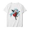 Hatsune Miku MIKU Co Branded Printed TShirt for Unisex and Unisex Anime Round Neck Summer Fashion Trend Short Sleeve