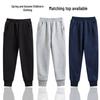 Kids' Pure Color Korean Style Loopback Terry Sweatpants - Spring & Autumn Collection