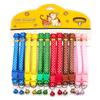 12PCS Nylon Dog Collars with Bells Adjustable Casual Safety Neck Strap Fashionable Pet Cat Collars for Dogs