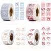 Custom Logo Stamp Stickers Cute Thank You Square Decoration X091