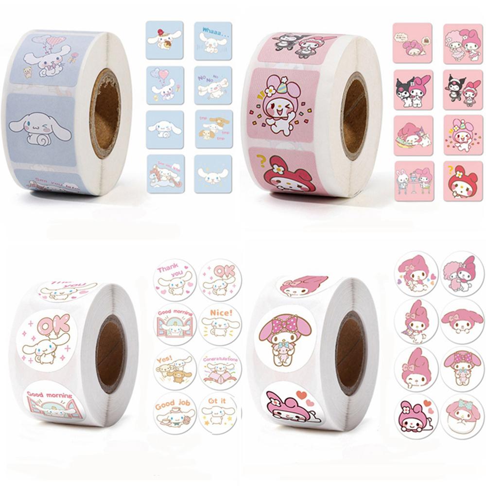 Custom Logo Stamp Stickers Cute Thank You Square Decoration X091