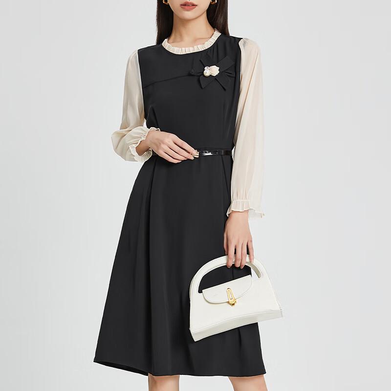 French A-Line Chiffon Dress