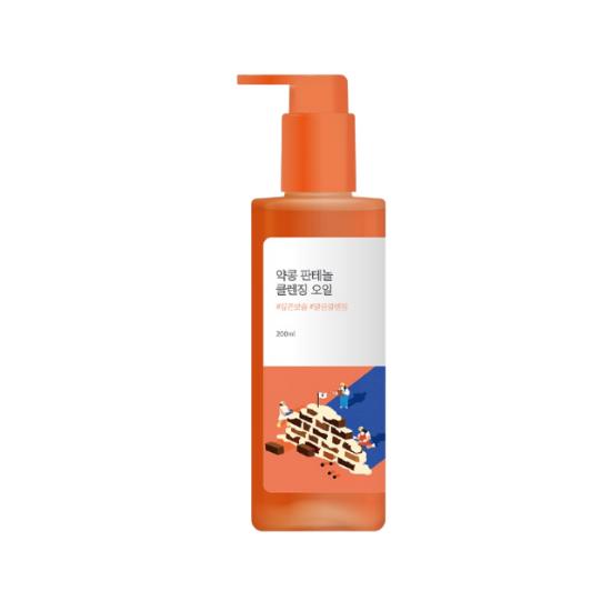 ROUND LAB Soybean Panthenol Cleansing Oil Deep Makeup Remover & Hydrating Cleanser 200ml