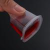 25Pcs Disposable Hinged Lids Plastic Palette Sauce Cup Food Containers Pigment Paint Box