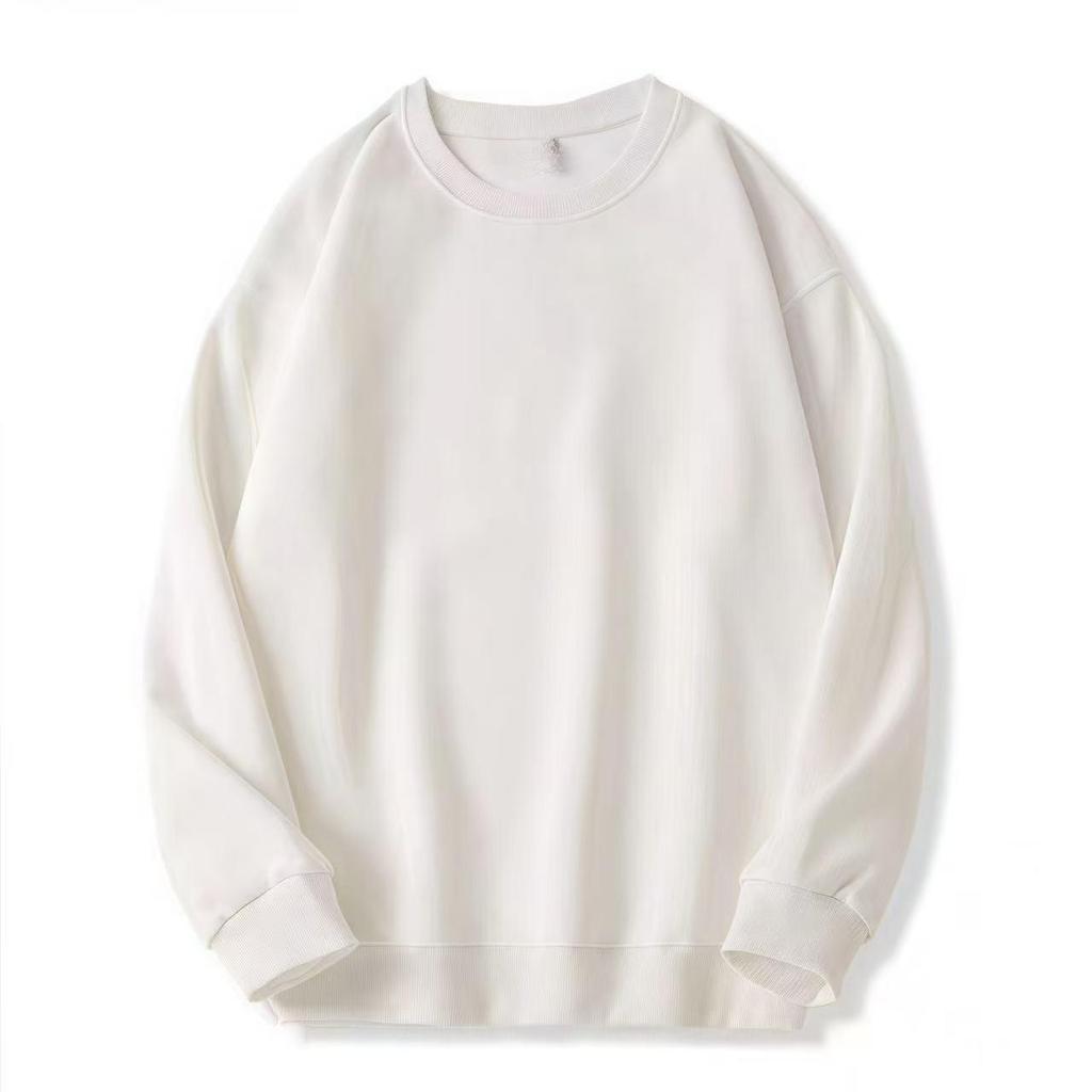 320g Heavyweight Men's Drop Shoulder Cotton Hoodie - Thick Long Sleeve Base Layer for Autumn/Winter