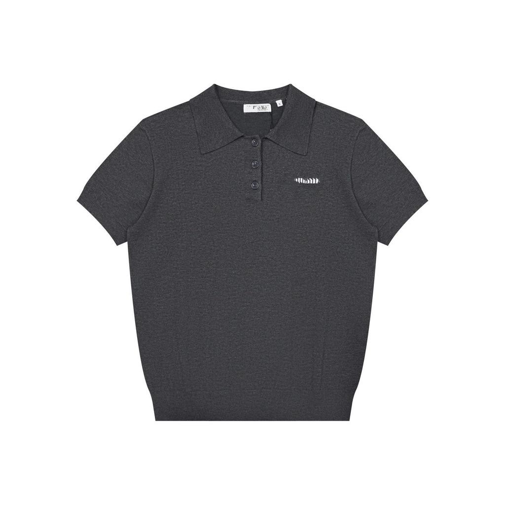 2025 Spring Unisex Slimming Thin Knit Loose Polo Shirt