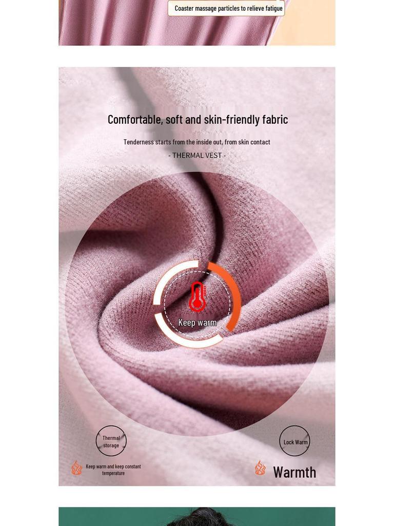 Women's Seamless Fleece-Lined Vest with Chest Pads - Warm & Cold-Proof Underwear