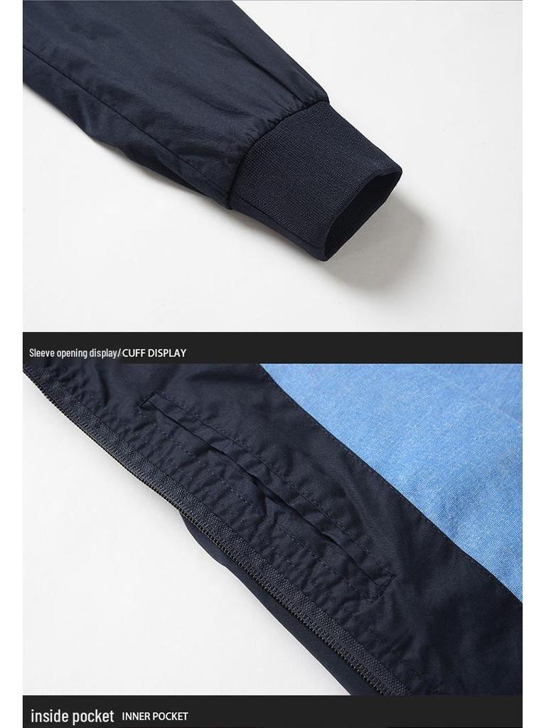 Leadway Nautica Plus Size Men's Business Casual Jacket - Spring/Autumn Loose Fit, Turn-Down Collar.