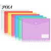 Project Document Organizer Plastic File Folder with Label Pocket, Hook And Loop Closure Clear Long-term Storage Bag Poly Envelope Folder, A4/A5/A6