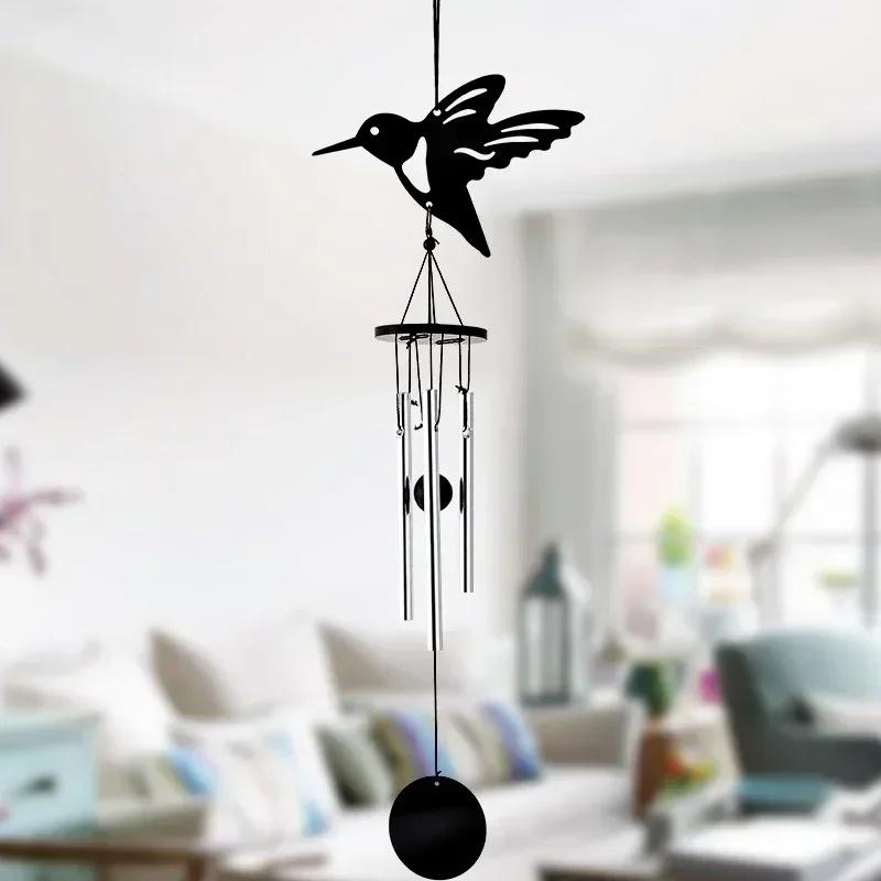 Pastoral Metal Hollow Handicraft Pendant For Home Use Creative Multi Tube Music Wind Chime Decoration Holiday Surprise Gifts