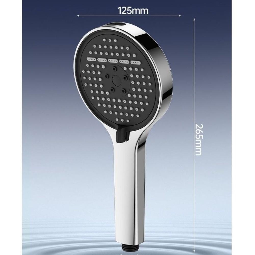 Plastic Shower Head Large Panel High-pressure Super Powerful Shower Head 6 Mode Adjustable Easy Install Shower Spray Nozzle