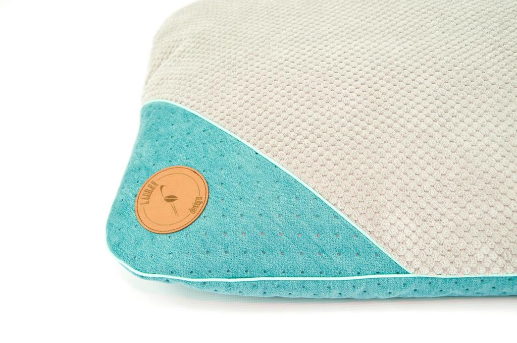 Frida Turquoise Quilted Pillow 85cm x 65cm
