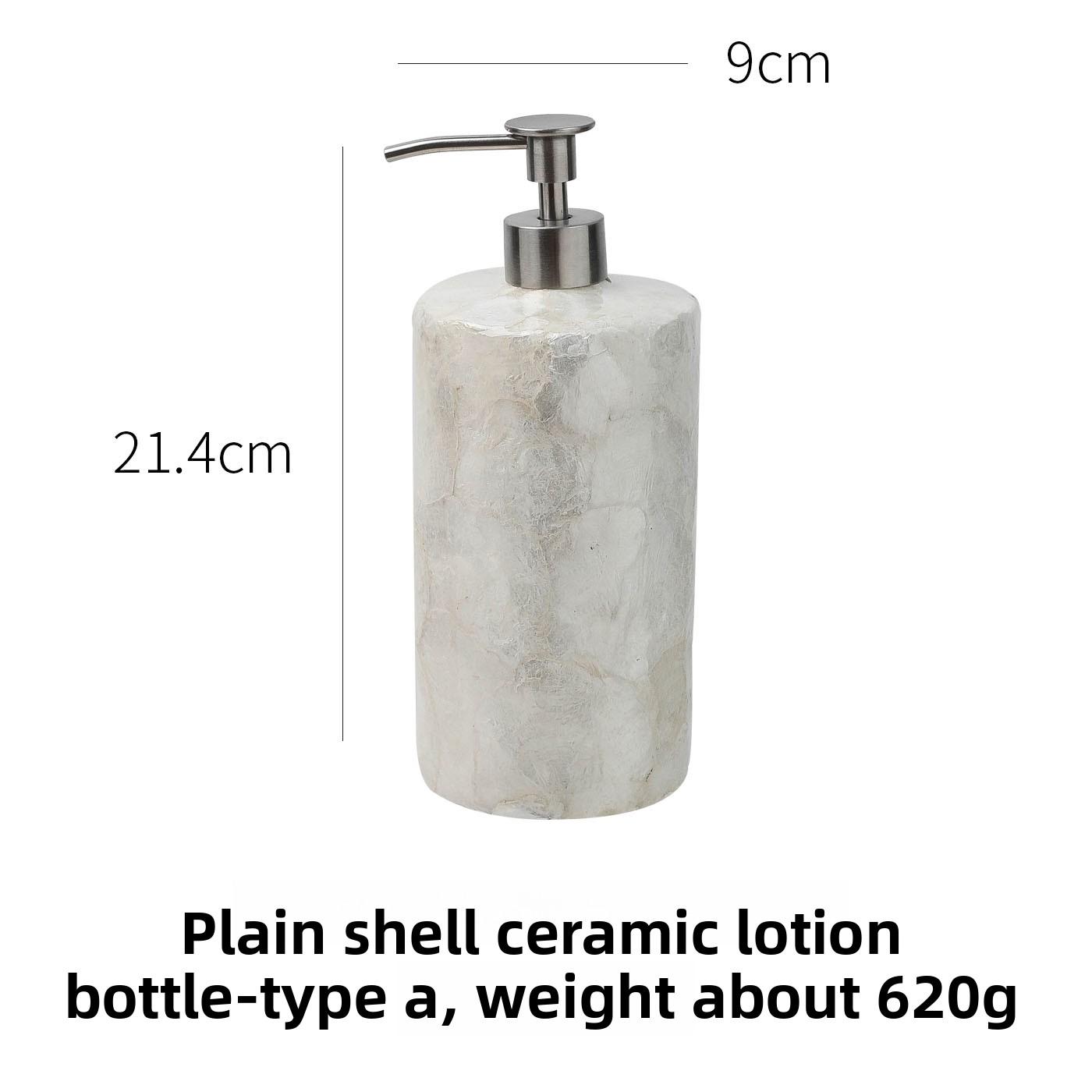 

Natural Seashell Soap Dispenser Ceramic Hand Sanitizer Bottle Lotion Bottle Dispenser Bottle Hotel Home Bathroom Accessories