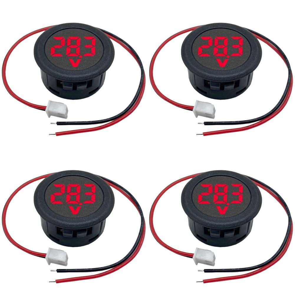 

AU DC 4-100V Volt Gauble Meter Programmable LED Digital Display Small (Червоний)