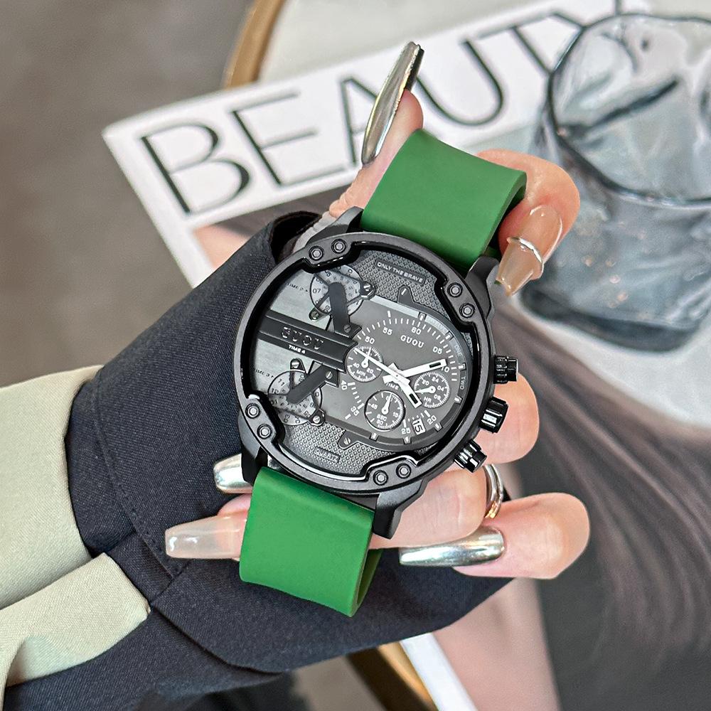 Часы унисекс кварцевые часы многофункциональные пятиконтактные силиконовые часы в горном — фото 5