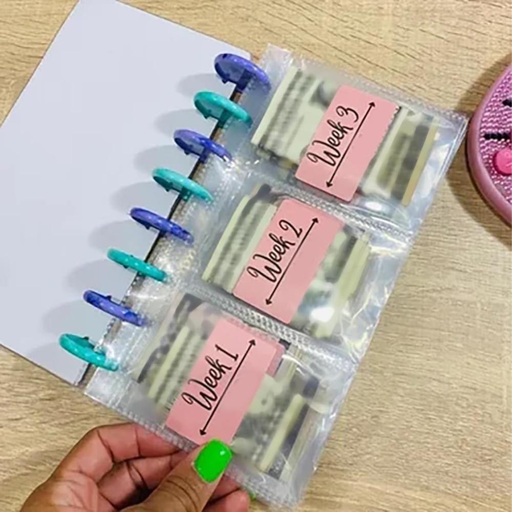 Cash Envelopes Savings Binder Reusable 52 Week Challenge Budget Binder  Personal Finance