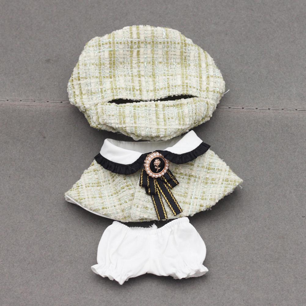For 17cm Labubu Doll Clothes Fashion Clothes Hat Cape Doll Clothes Color Match Hoodies Dolls Accessories Cute Decoration Little Clothes