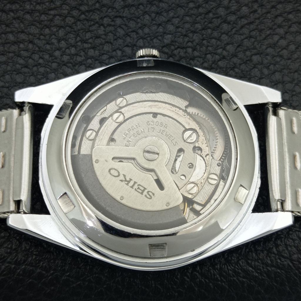 AUTOMATIC VINTAGE REFURBISHED SEIKO 5 6309A JAPAN MENS WHITE WATCH A442852-1