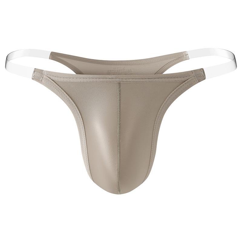 Herren Sexy G-String T-Rücken String Bikinihöschen Luxuriöse Seidige Dessous Unsichtbarer Träger Unterwäsche Beutel Höschen Bikinihöschen