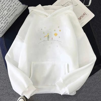 Funny Cartoon Ulzzang Spring Autumn Clothes Female Hooded Kawaii Little Prince Graphic Hoody New Women Men Harajuku Hoodies