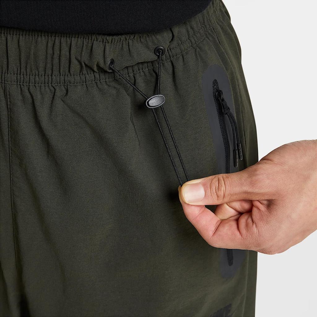 Nike Pantaloni Sportivi in Maglia Tecnici Monocolore Comodi alla Moda Versatili Uomo Fondo Rosso Legno Nero HM7159-356