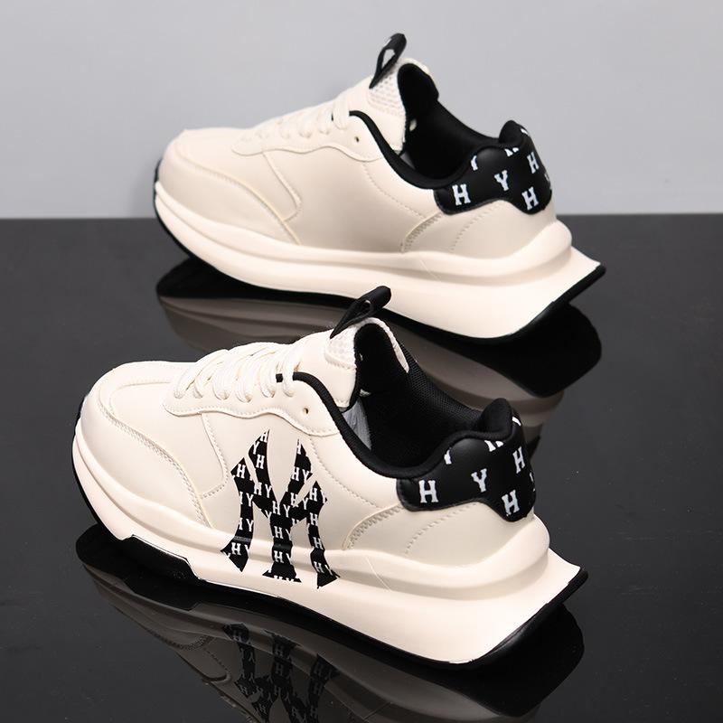 Leather new McQueen breathable casual board shoes platform sports trendy shoes spring KY2 35