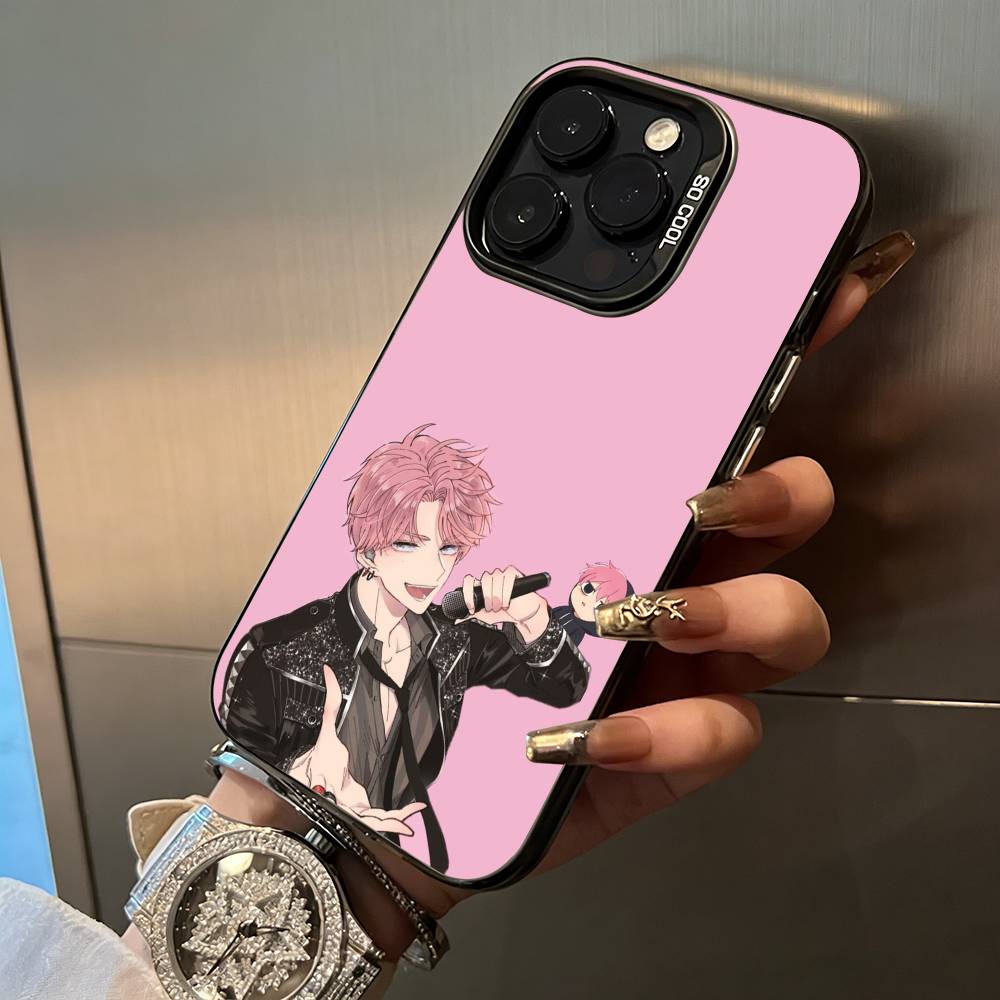 T-Tamon's-S Side For iPhone 17 16 15 14 13 12 11 Pro Max XS  17 Air Silicone Colored Silver Bumper Cover
