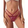 Amazon Popular Sexy Lace European and American Thong Women's Thin Belt Hollow Knitted Cross-border Foreign Trade Underwear