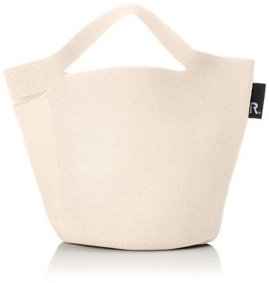 Free Hat Recycled Yarn Knitted Basket Tote Bag Baby Lou 0255 Ivory [Rootote] Lightweight, Standing, Shape, Po-No