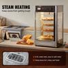 VEVOR Commercial Food Warmer Display for 14" Pizza, 4-Tier Pizza Warmer with Rotary Steam Heating