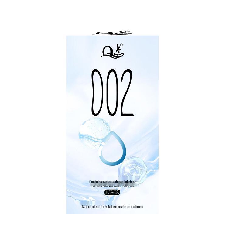 Q Point Ultra-Thin 001 Condoms: Lubricated, Spermicide-Free, for Men & Women, Enhanced Feel & Safety