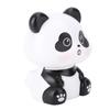 Solar Powered Panda Ornament Automatic Nodding Cute Car Decoration Panda Figurine for Car Dashboard Office Desk