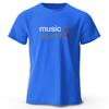 Music World Printed T-shirt Pure Cotton Classic Funny Pattern T-shirt Men's and Women's Breathable Leisure Summer Top T Shirt