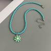 1 PC Colorful Rice Beads Handmade Choker Necklace For Girl Women Spring Summer Holiday Necklace Gift Neck Jewwelry