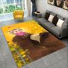 Cartoon Cute M-Masha Bear Non-Slip Area Rug for Living Room,Bedroom,Playroom,Soft Carpet Floor Mat Home Decor Rug  Room