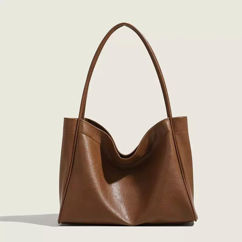 Millard Weiches Leder-Tote - Retro Pendler-Schultertasche für Mutter und Kind, Großes Fassungsvermögen, Vielseitig für 2025.