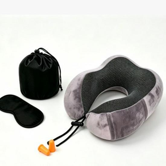 Slow Rebound Memory Foam U-Shape Neck Pillow for Travel