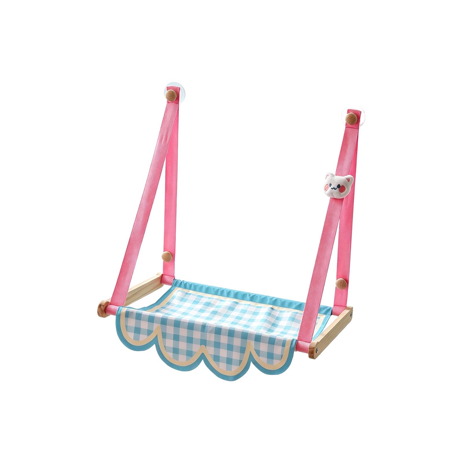 

Cats Window , Strong Suction Cup Window Mounted Cats Bed, Sturdy Wood Frame Cats , No Drilling Hanging Cats Swing For Indoor Cats, Breathable One Size