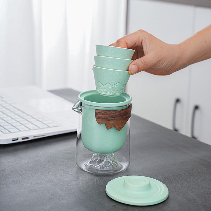 Portable Ceramic Gongfu Travel Tea Set