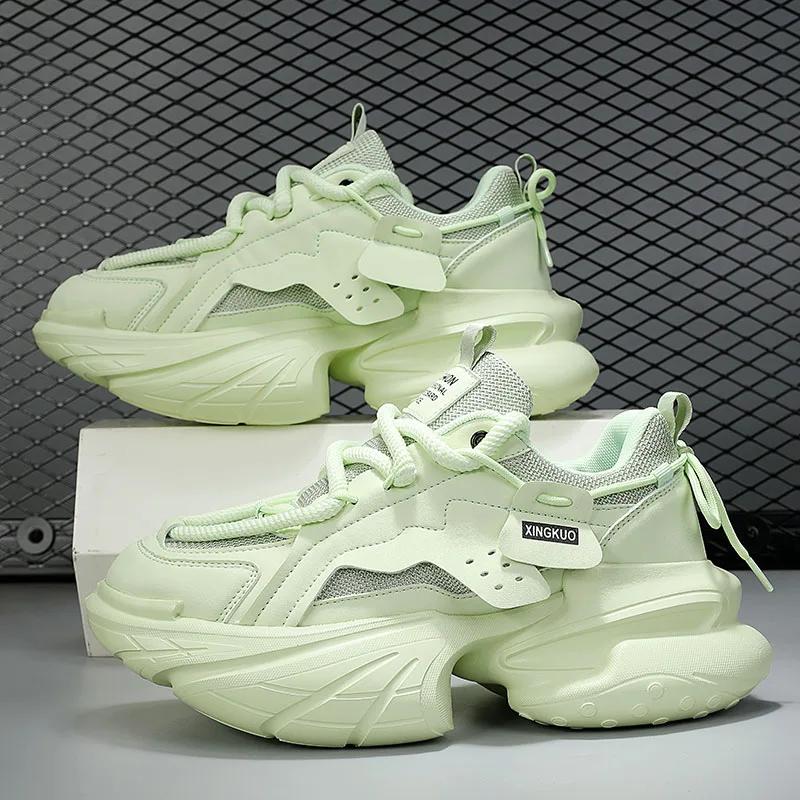 

Fashion Trend Man Sneakers British Style Men s Sneakers Shoes Casual Platform Sneakers Man Sport Running Athletic Shoes For Men Punk Red 39 зелёный