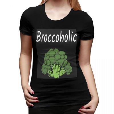 Frisches rohes Brokkoli T-Shirt für Damen Rundhals Streetwear T-Shirts Damen Kurzarm Sommerkleidung Tops