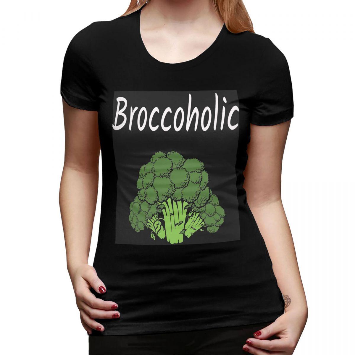 

Fresh Raw Broccoli TShirt for Women Crew Neck Streetwear T Shirts Womens Short Sleeve Summer Clothes Tops XXL