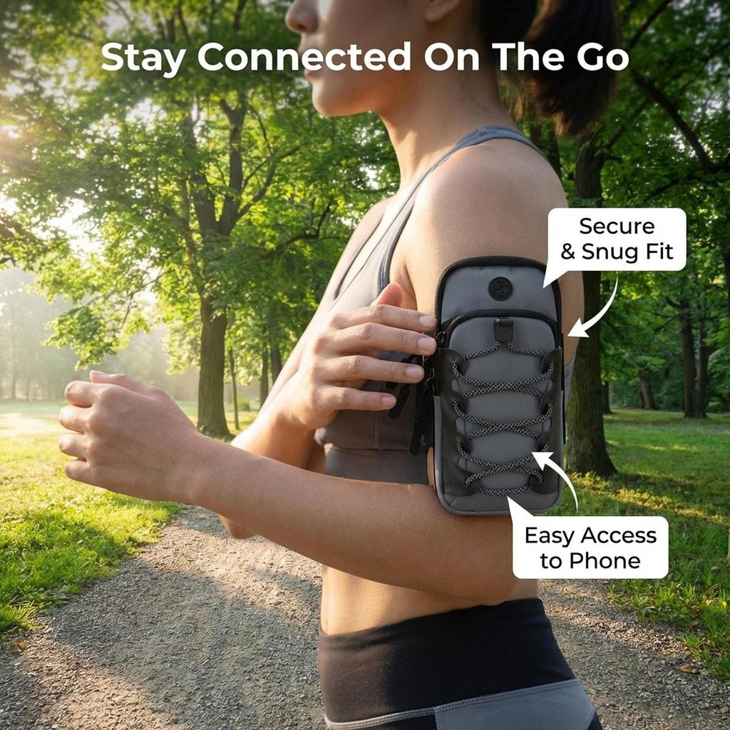 Arm Bag Band Sleeve Phone Holder Running Armband for Camping Adults Outdoor