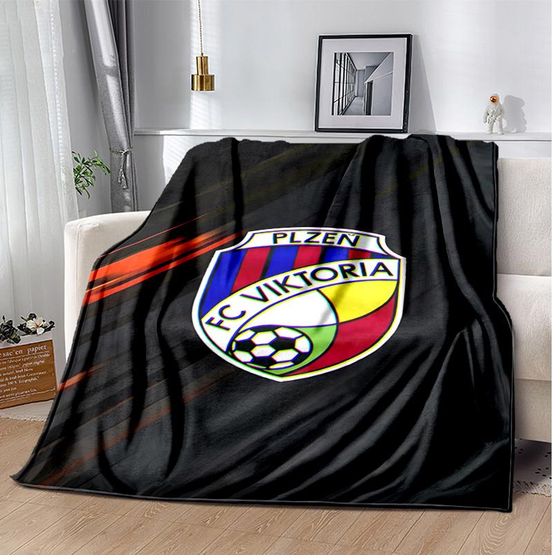 Fc Viktoria Flannel Blanket Soft Warm All-Season Throw, Design for Camping, Car Travel, Hiking Sofa, Bed, Office Perfect Gift for Parties