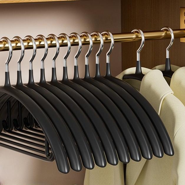 Бесшовная нескользящая вешалка для свитера с защитой от плеч 10 pieces чёрный 1870₽