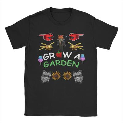 Úžasné Grow a Garden Gamer Fan Merch Tričko Pánské Kulatý Výstřih 100% Bavlna Tričko Krátký Rukáv Tričko Letní Oblečení