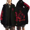 Berserk Rits Hoodies Anime Guts Manga Zip Up Jas Heren Dames Gedrukt Casual Lange Mouw Sweatshirts Hip Hop Streetwear