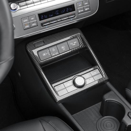 Carbon Fiber Tuning ABS Panel Cover Trims For Hyundai Kona 2024 2025 Accessories