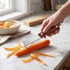 Vegetable Peeler with Ergonomic Handle, Wide Blade Stainless Steel Peeler for Potato Carrot Fruit, 3-in-1 Fruit Peeler Scallion Shredder And Bottle