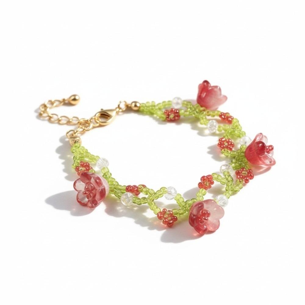 Dainty Beaded Bracelet Beaded Handmade Wrist Jewelry Wrist Hand Accessory For Women